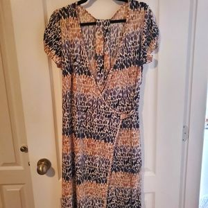 Short Sleeve Wrap Dress